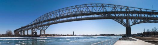 Blue Water bridge spanning the St. Clair River